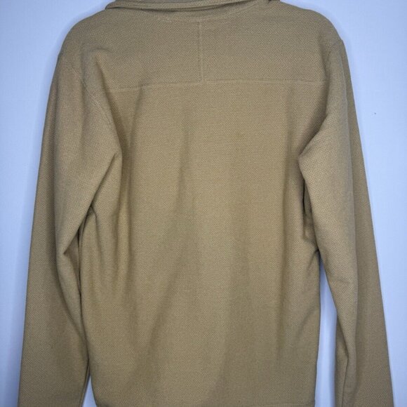 THE NORTH FACE TEXTURED CAP ROCK 1/4 ZIP FLEECE MEN'S SMALL NEW TAN - Picture 3 of 3